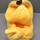 Banana Cat Bed for Cats & Small Dogs Funny Yellow Plush Pet Cave, Indoor Hideaway for Kittens, Puppies, and Small Pets