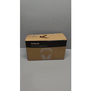 Nekteck Shiatsu Neck and Back Massager with Soothing Heat, Electric Deep Tissue 3D Kneading Massage Pillow for Shoulder Leg Full Body Muscle Pain Relief, Car Office and Home Use (Blue)