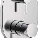 Moen Align Chrome M-CORE 3-Series 2-Handle Shower Trim with Integrated Transfer Valve, Valve Required, UT3290, 6.5 x 2.75 x 9.375 inches