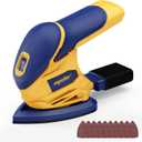 Mellif Cordless Detail Sander Compatible with Dewalt 20V MAX Battery (Tool Only), Brushless Corner Sander with 12,000 OPM Speed, 10PCS Sandpapers, Dust Collector, for Tight Space, Metal, Woodworking