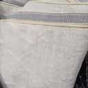 Wonnitar Striped 9x12 Rugs for Living Room, Non-Slip Soft Grey Berber Stripe Bedroom Rug, Low Pile Minimalist Floor Carpet for Dining Room Living Room Department (Grey,9' x 12')