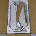 JIEZIKONGJIAN Dual Monitor Desk Mount for 2 Monitors Max 32 inch Screen, Gas Spring Arm, Stand with Clamp/Grommet Mounting Base, VESA 75x75mm & 100x100mm, Mounts Fit 4.417.6lbs Computer, White