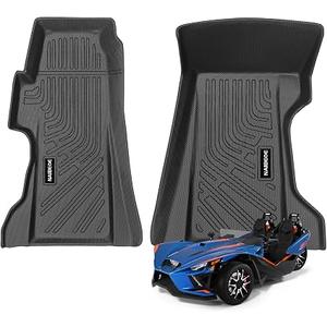 Naibeve Floor Mats for Polaris Slingshot LE R S SL SLR Models 2020-2025- All Weather for Polaris Slingshot Custom Fit Floor Mats Front Row Waterproof Interior Accessories