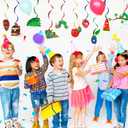 The Very Hungry Caterpillar Hanging Swirl, 40pcs Caterpillar Butterfly Birthday Hanging Swirl for Hungry Caterpillar Birthday Decorations