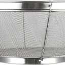 Juvale Stainless Steel Fine Mesh Strainer - Durable Rust-Resistant Mesh Colander - Ergonomic Handle Rice Colander - Ultra-Fine Flour Sifter - Dishwasher Safe with Stable Design - 11 in x 4 in, Silver