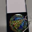 Unique 2025 Christmas Ornament - Stained Glass-Inspired Christmas Ornament for Holiday Dcor, Dated Christmas Ornaments for Family and Friends, Premium Holiday Keepsake Gift