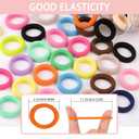2 x 500 Pcs Baby Hair Ties for Toddlers and Girls, Soft Elastic Ponytail Holders, Kids Seamless Hair Bands for All Hair Types, 16 Colors