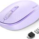 TECKNET Wireless Mouse,Bluetooth Mouse (BT5.3/5.0 & 2.4G) with USB Receiver Silent Optical Computer MiceWide Compatibility