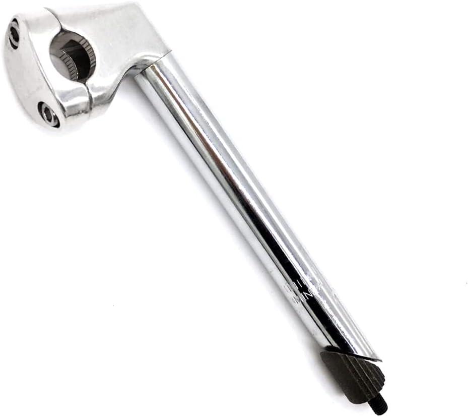 WEERAS Road Bike Stem Fixed Gear Bicycle Gooseneck Handlebar Stem 25.4x22.2x220mm Silver