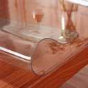 Kasepie PVC Clear Table Cover Protector 36X72Inch, 1.5mm Thick Plastic Table Cover Rectangle,Clear Table Protector,Desk Protector Mat for Kitchen, Dresser, Writing DeskDining Room Table