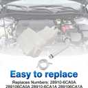 28910-6CA0A 28910-6CA1A Windshield Washer Fluid Reservoir Tank Assembly Compatible with Nissan Altima 2019 2020 2021 2022 2023 2024 2025 w/(Washer Pump Motor+Filler Neck Inlet+Pipe Hose+Cap)
