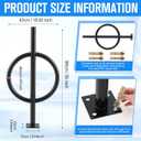 2 Pack 2 Bike Capacity Post and Ring Bike Rack 35" L