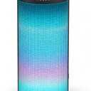 Bluetooth Speaker, Portable Wireless Speaker with HD Stereo Loud Sound, LED Lights, IPX4 Wateproof, 24H Playtime, TWS Pairing, BT5.3, Built-in Mic, for Home, Outdoor, Party, Travel, Gifts for Him, Her (Black)