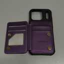 Vinich for iPhone 17 Pro Wallet Case with Card Holder, RFID Blocking Credit Slots Kickstand Shockproof Phone Cover Fit for iPhone 17 Pro 6.3" Purple