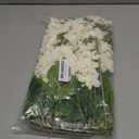Artificial Delphinium Long Stem Artificial Flowers Rustic Fall Decor Silk Flowre for Tall Vase Fake Snapdragon Silk Delphinium Flowers Arrangement Fake Delphinium Salmon Flower Fake Long Llowers-6 pcs (White)