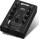 Gemini Portable 2-Channel DJ Mixer  Pocket-Sized Mini Audio Mixer with RCA, Mic & Headphone Jacks, Pro Crossfader & EQ  Compact Mixer for Beginners & Mobile DJs On-the-Go (MM1)