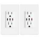 USB Wall Outlet, 65W GaN Receptacles with 3 USB Ports,15 Amp Tamper-Resistant Electrical Outlet with 3 Type C,Screwless Wall Plate Included,2 Pack,UL Listed