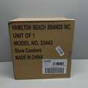 Hamilton Beach 4 Quart Programmable Slow Cooker with Flexible Easy Programming, 5 Cooking Times, Dishwasher-Safe Crock & Lid, Silver (33443)