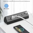 Jgstkcity Desk Clamp Power Strip,40W Total Fast Charging Station,2 PD 20W USB C Ports,Desk Edge Mount Surge Protector for Home, Office,3 Outlets,Fit 1.96" Tabletop Edge,ETL Listed