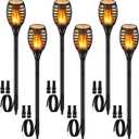 LUYE Low Voltage Torch Landscape Lights 12V Outdoor Wired LED Torches Pathway Lights IP65 Waterproof Flickering Flame Torch Light Low Voltage Landscape Lighting Christmas Decoration Light (6Pack)