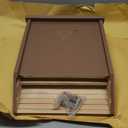 BIGBATBOX Wooden Large Bat House for Outdoors - 2 Chamber, Brown, Fits Up to 75 - Proven Backyard Bat Box Kit Design for Attraction