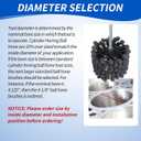 Cylinder Honing Ball Brushes 4.125" (105mm) Diameter 240 Grit Silicon Carbide Compatible with GB41824, Cylinder Honing Deburring Tool for Hydraulic, Pneumatic cylinders, Engine, Brake cylinders