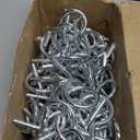 1/4"-20 Machine Threaded Bridle Rings, 1-1/4" Diameter Heavy Duty Cable & Wire Support, Hangers for Low Voltage Cable Management/Phone Lines/Ethernet/Coaxial, etc. 100 Pack