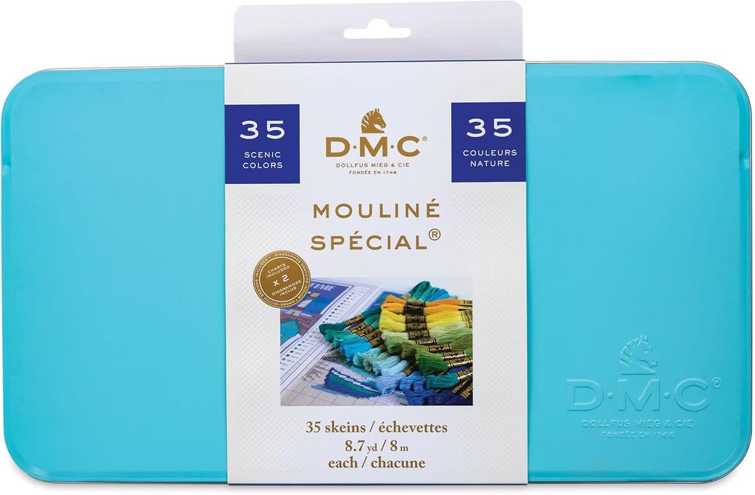 DMC Embroidery Floss Tin 8.7yd 35/Pkg-Scenic Colors -117ZAM