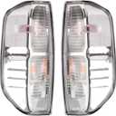Tail Lights With Halogen Bulbs Compatible With 2005-2021 Nissan Frontier, 2009-2012 Suzuki Equator Rear Light Brake Lamps Clear Lens 26555-EA825 NI2800170 (clear)