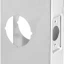 Prime-Line U 9551 Stainless Steel Lock and Door Reinforcement Plate for 1-3/4 In. Thick Doors, Stainless Steel Finish (Single Pack)