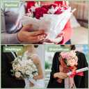 PATIKIL 22.8 x 22.8 Inch Flower Wrapping Paper, 20 Pcs Iridescent Double Sided Florist Bouquet Packaging Waterproof Florist Supplies DIY Crafts Gift Packaging Gift Box Wedding, Orange