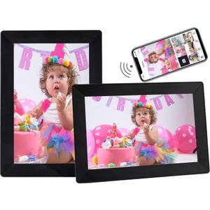 Uhale Digital Picture Frame 1280x800 HD IPS Touch Screen Digital Photo Frame 10.1 Inch WiFi Digital Frame 16GB Storage,SD Card Slot,Auto-Rotate Slideshow,via Uhale Send Videos and Photos remotely (Black)