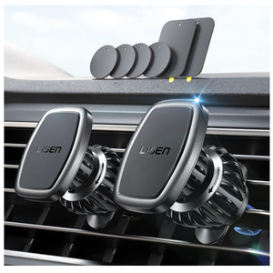 LISEN 2 Pack Magnetic Phone Holder for Your Car Magnet for Phone Car Mount Vent 6 Military Magnets Vent Cell Phone Holder Mount for Car Plate Fit All, Gifts for Women Men, Car Accessories