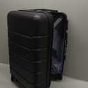 Sweetcrispy Carry on Luggage, Hard Shell ABS Suitcase with Double Spinner Wheels, Lightweight Expandable Rolling Suit Case with TSA Lock, 20 Inch Bronze Black