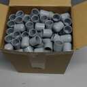 Folding Chair Leg Caps, 7/8 Inch Heavy Duty Plastic Round Chair Covers, Grey Furniture Leg Feet for Hardwood Floor Protectors (300 Pcs)