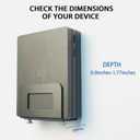 Monzlteck Adjustable Small Device Wall Mount Holder for Apple TV,ROKU,Router,Modem and Other Media Players