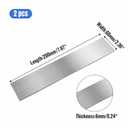 304 Stainless Steel Flat Bar 2PCS, 1/4" Thick 2 3/8" Wide 8" Long, Brushed Finish, Durable Versatile Trim Strips, Easy to Shape for DIY, Kitchen, Home Repairs
