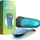 Welnove Plantar Fasciitis Insoles for Men Arch Supports Orthotics Inserts Relieve Flat Feet, High Arch, Foot Pain,Shoe Inserts for Flat Feet Plantar Fasciitis Relief Men's 8-13