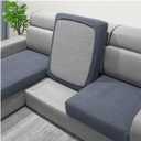 Seat Covers for a Corner Sofa Grey, Size: S-3 Pieces, XXL-1 Piece