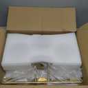 3 Light Bathroom Vanity Light, 20" Brushed Gold Bathroom Light Fixtures Over Mirror with Milky White Glass Globe Shade, Mid Century Modern Brass Wall Sconces, E26 Socket