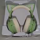 Cat Ear Headphones, Gaming Headset (Wireless, Green)