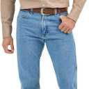 Wrangler Men's Cowboy Cut Western Long Sleeve Snap Work Shirt Firm Finish (X-Large, Khaki)