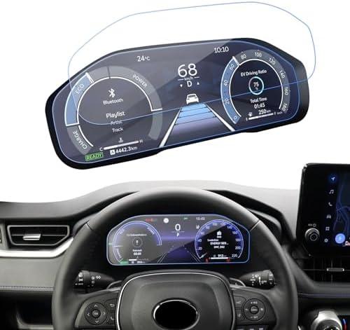 LANTU 2PCS Car Dashboard Nano Screen Protector for 12.3 Inch 2024 2025 2023 Toyota RAV4 Accessories Dash board High-Profile LCD Instrument Screen Protector Films for Toyota RAV 4 HD Clear Bubble Free