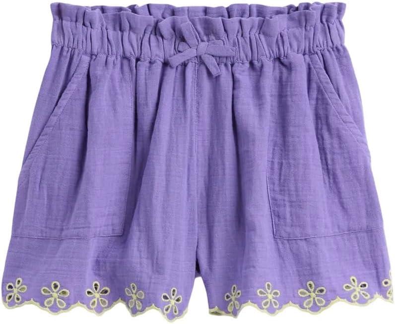 Gap Girls' Pull on Woven Novelty Short (X-Large, Purple Loganberry)