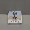 Mini Portable Stroller Fan for Travel,360 Rotation,4-Speed LED Night Light Clip on Fans Operated by Rechargeable Battery, Cordless Fan with Tripod Car Seat Baby Pram (White)