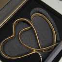Wedding Anniversary Couples Gift - Two Hearts and Cross Iron Sculpture, Heart Decoration Gift for Her and Him, 1st to 50th or 60th Anniversary, Includes Present Box and Poem Card