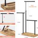 SRIWATANA Jewelry Organizer Stand, Extra Tall Necklace Holder Jewelry Holder, Gift Idea (Carbonized Black & Black)