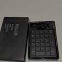 havit Bluetooth Number Pad Wireless Numeric Keypad Numpad 26 Keys Portable Mini Financial Accounting Rechargeable Numeric Pad for Windows Laptop Desktop, PC, Notebook (Black)