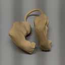 Creative Cat Muscle Arms,3D Printed Cat's Neck Arm with Muscle,Funny Pet Props Hanging Arm for Kitten Birthday Party Supplies,Funny Halloween Costume Prop Adjustable Lightweight Design (Beige)