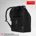 Wenger Ibex 17 inch Laptop Backpack, Men's and Women's Laptop Bag, Black/Gray/Blue